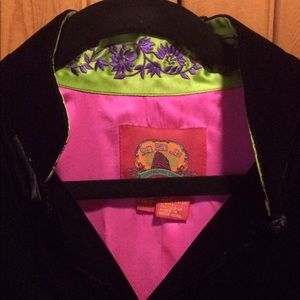 Shanghai Tang Velvet/Silk Chinese Inspired Jacket