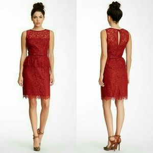 Trina Turk Laurel lace peplum dress