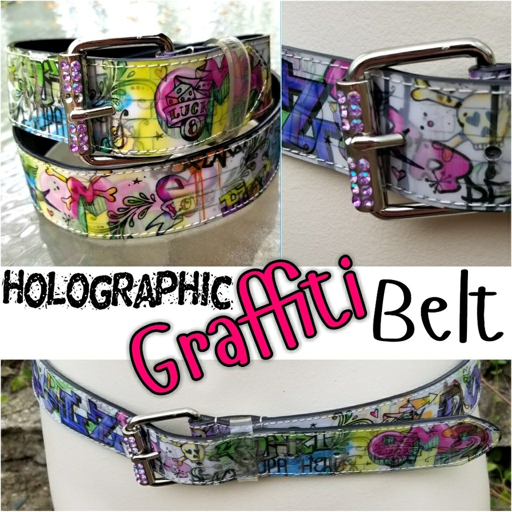 Punk Artsy Graffiti Belt
