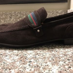 Men's Gucci Loafers Chocolate Size 14
