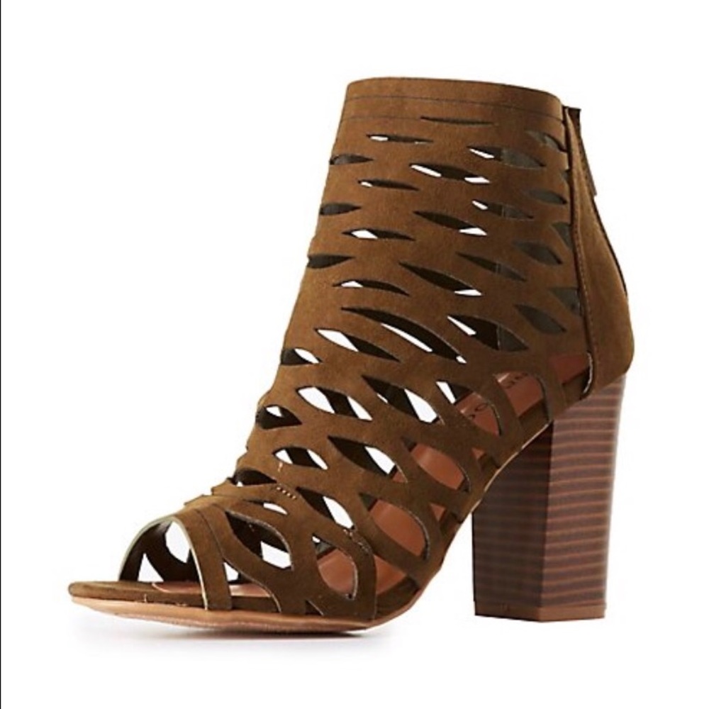Caged Chunky Heels