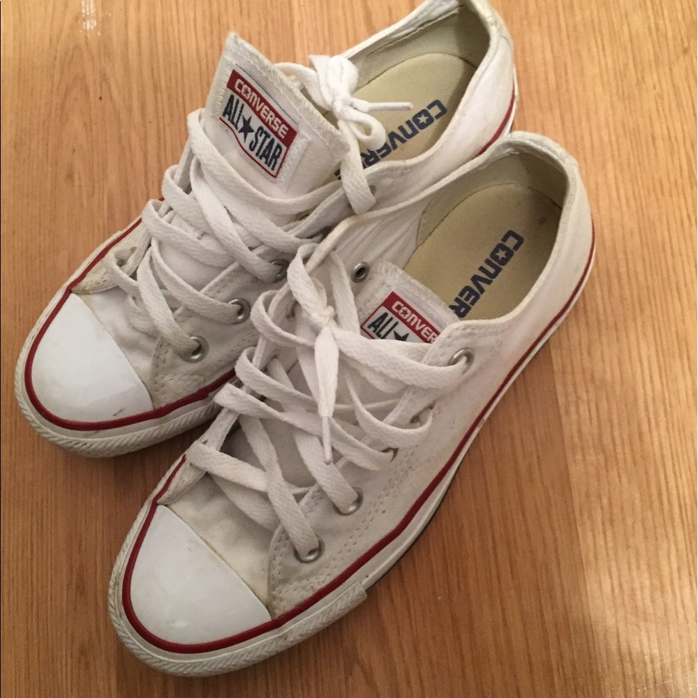 Womens white converse shoes