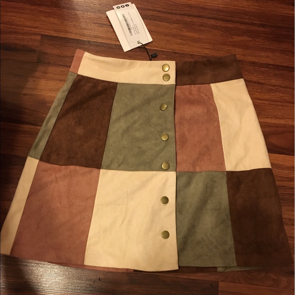PatchWork A Line Skirt