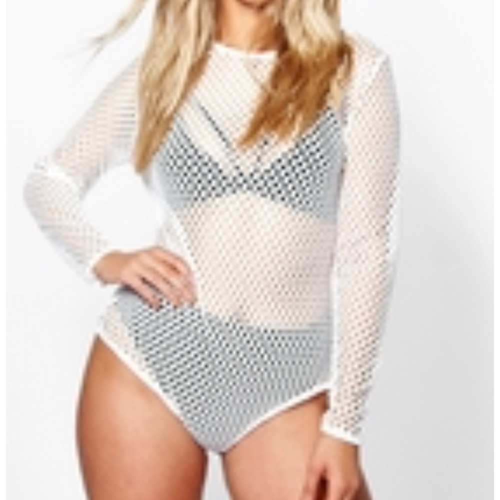 White Mesh BodySuit