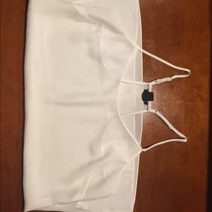 Silk razor back tank top