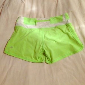 Lululemon Lime Green Shorts