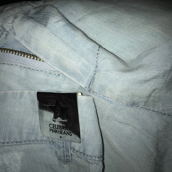 NWT--celebrity pink jeans..shorts light blue color - Picture 4 of 4