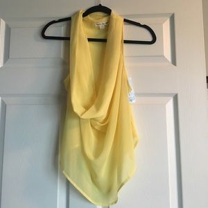 NWT: Sheer cowl neck shirt