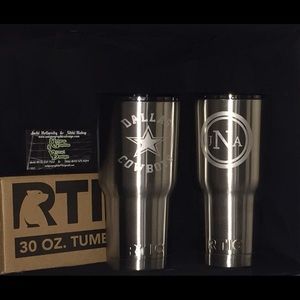 30oz Custom Etched RTIC Tumbler/Etched,Decal,Print