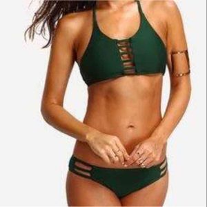 Two Piece Dark Green Bikini