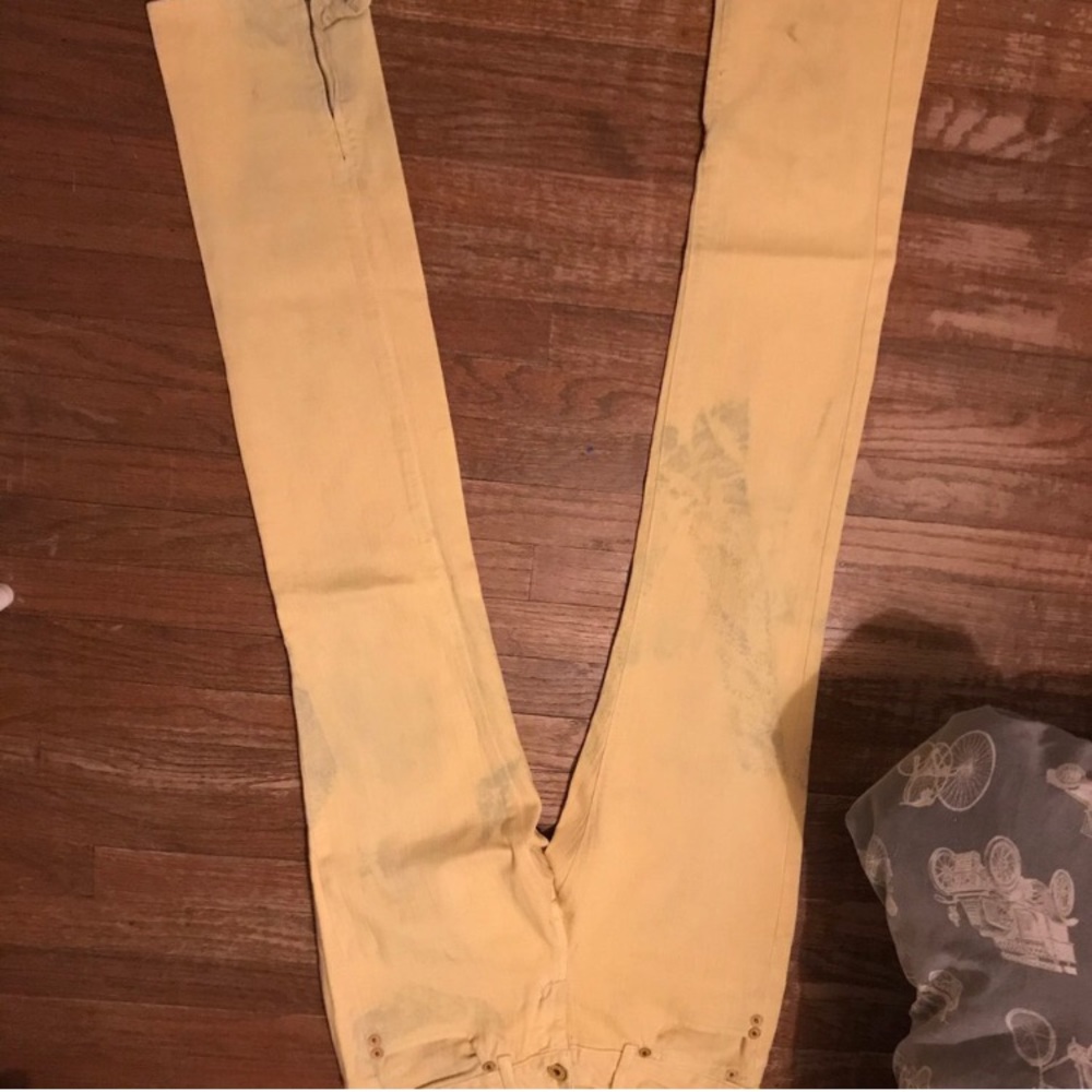 Vintage Yellow Guess Jeans