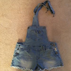 YMI jean short overalls