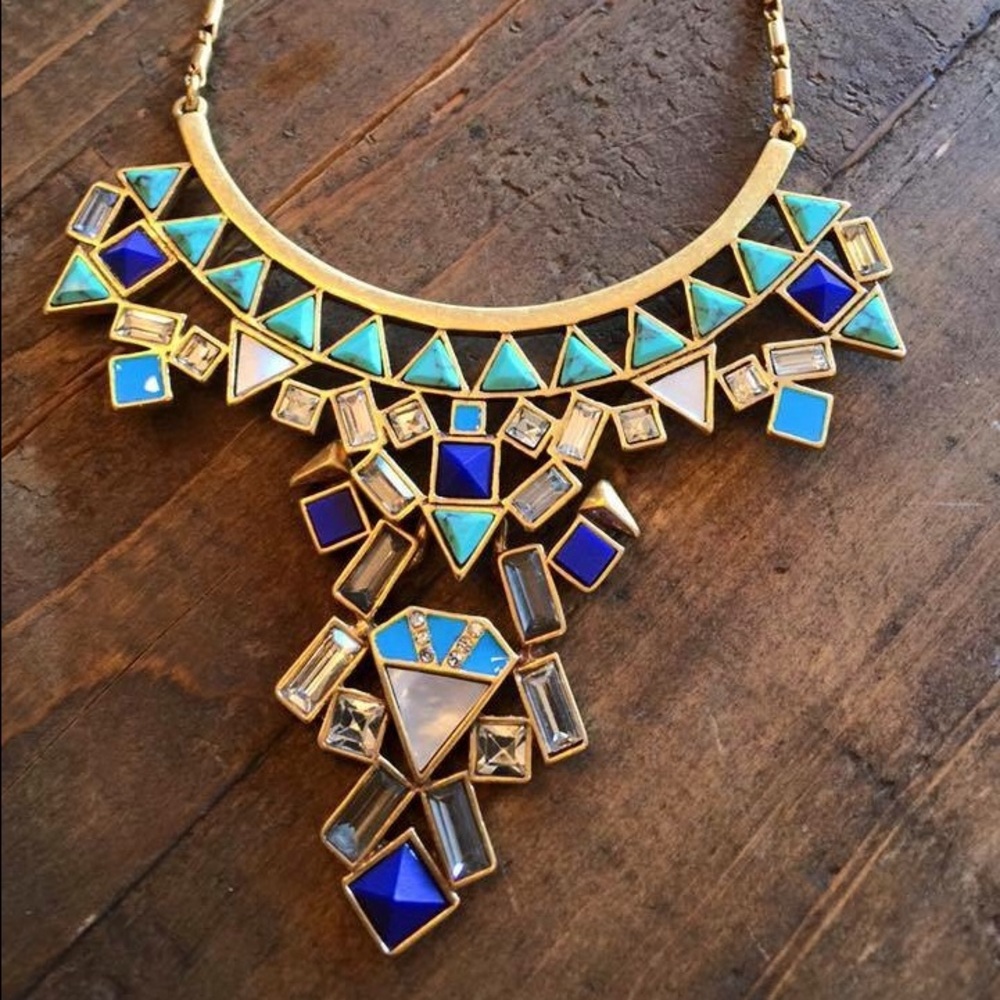 Stella & Dot Stone Tile Necklace