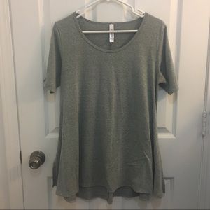 LuLaRoe S Perfect T Heathered Gray