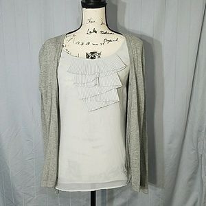 Apt 9 cardigan blouse combo
