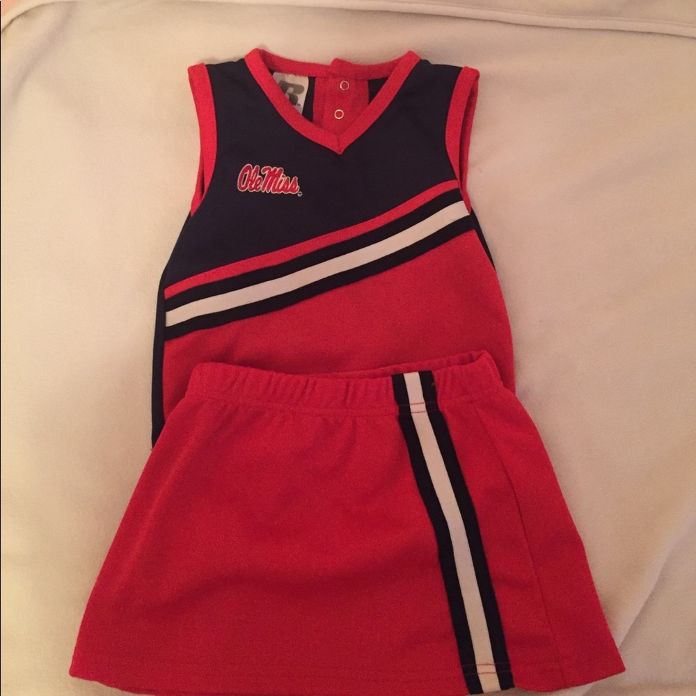 Toddler ole miss cheer leader outfit