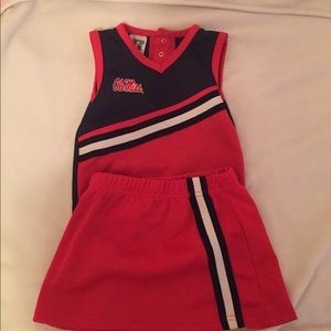 Toddler ole miss cheer leader outfit