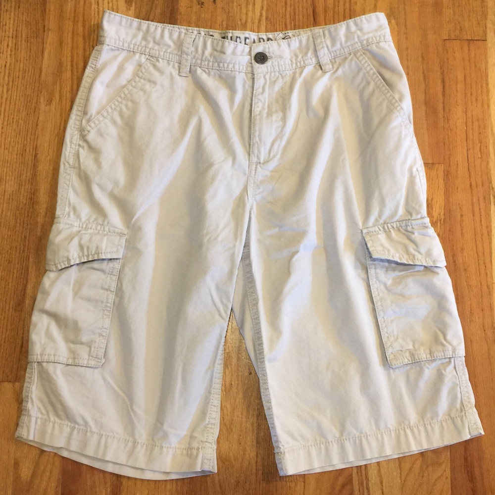 teen  boys cargo khaki shorts sz 14/16