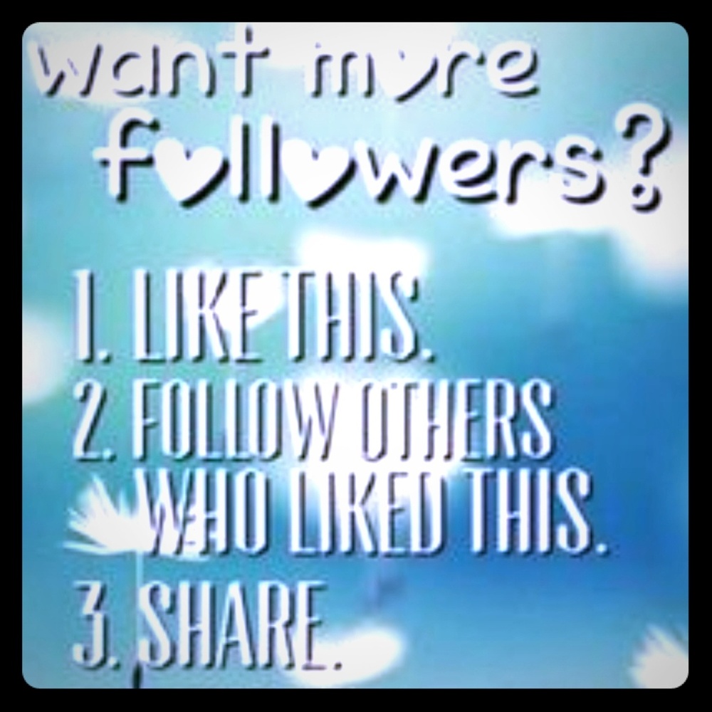 Follow me and others!