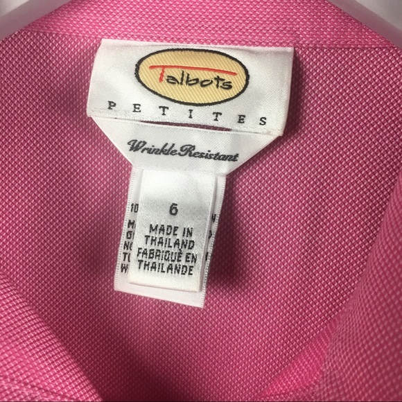 Talbots Petite Shirt Stretch Wrinkle Resistant SZ6 - Picture 2 of 3