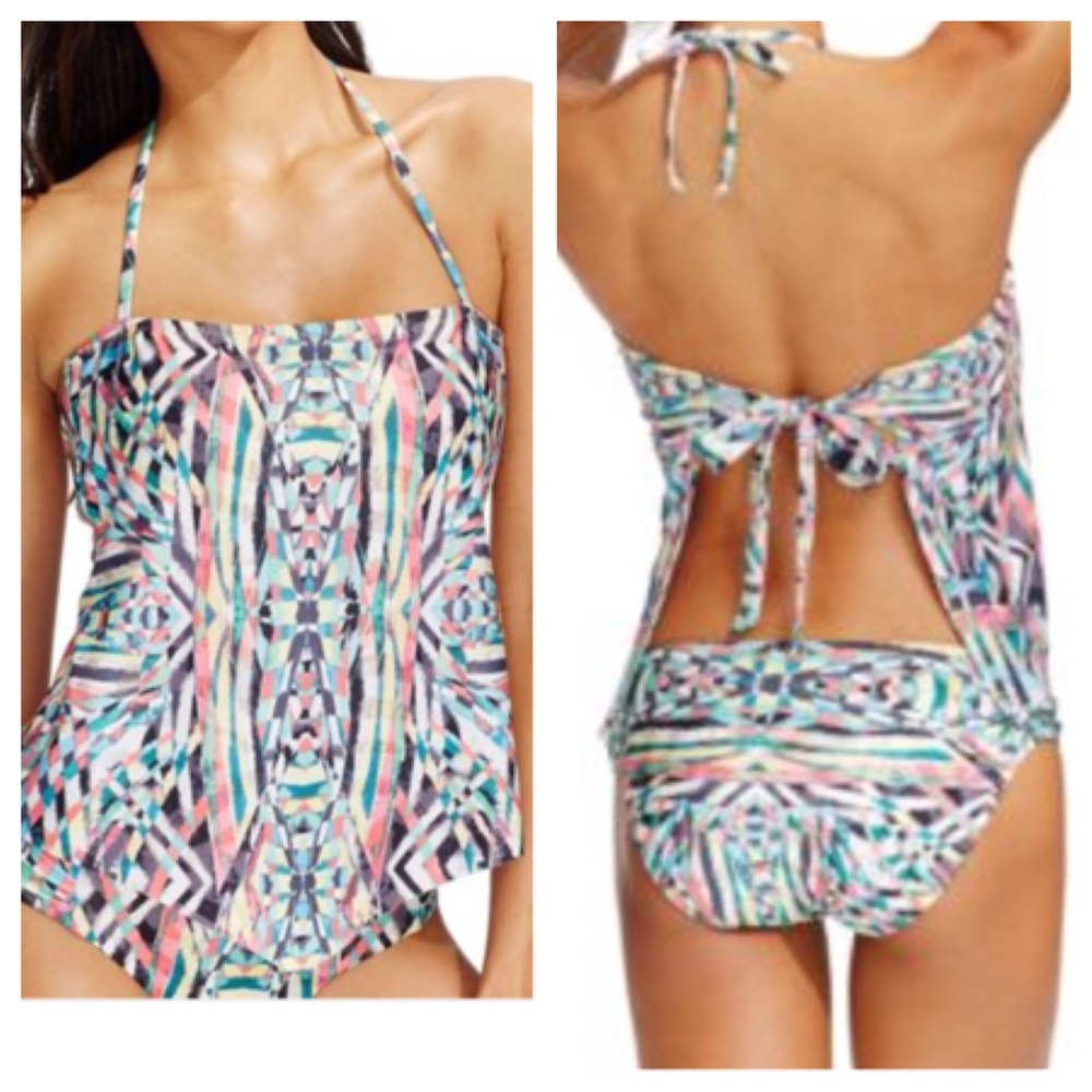 Becca Brand Open Back Tankini NWT!