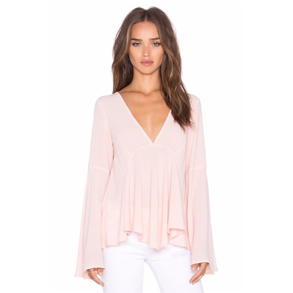 Lucy Paris Pink Flowy Blouse