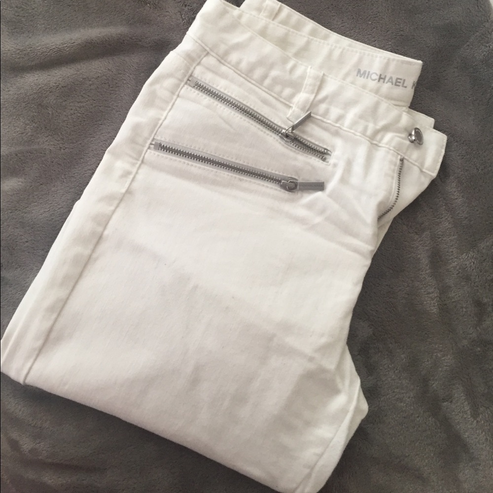 MICHAEL KORS white rocker skinny jean NEVER WORN