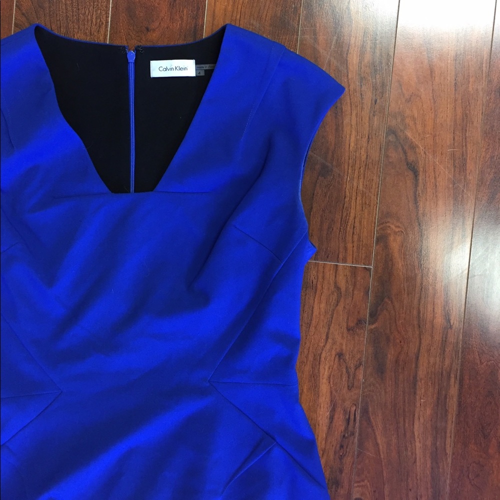 MUST GO!! Make an offer! Blue Calvin Klein dress