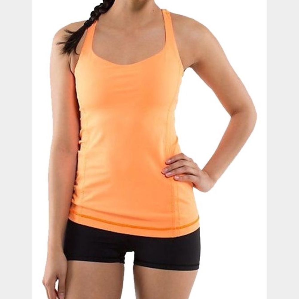 Lululemon "free to be" Strappy Orange Tank
