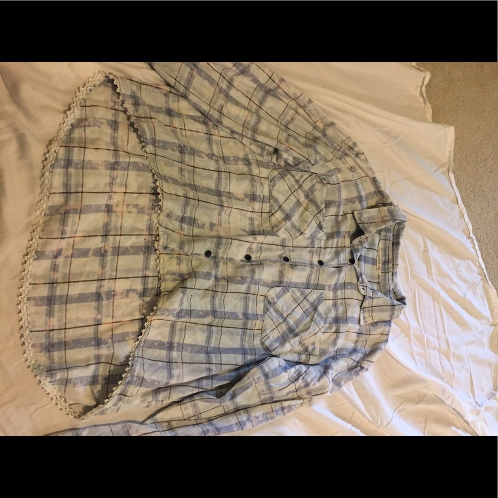 Cropped Button Down Flannel