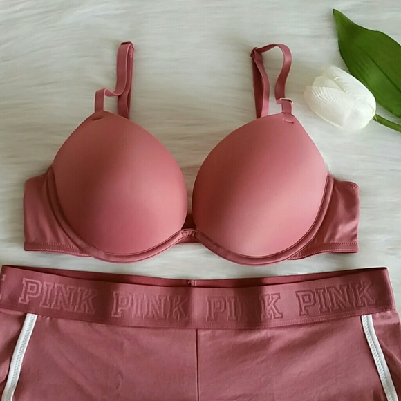 PINK SUPER PUSH-UP 34B & BOYSHORT SIZE S - Picture 2 of 4