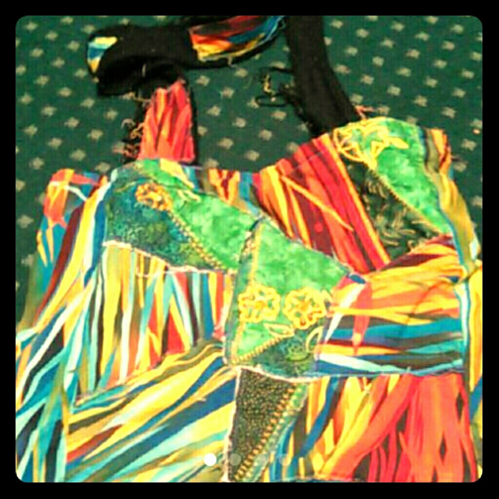 Large tye dye hippy purse