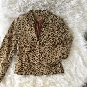 Leopard print jacket