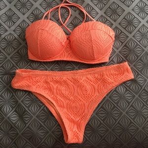 Peach bikini