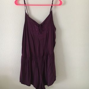 Maroon Romper