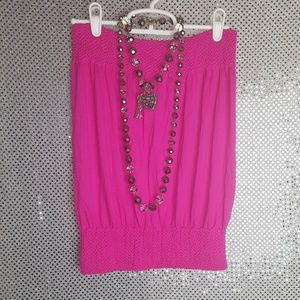OS- PINK TUBE TOP