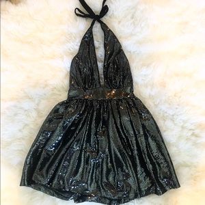 Bebe Halter Cocktail Dress