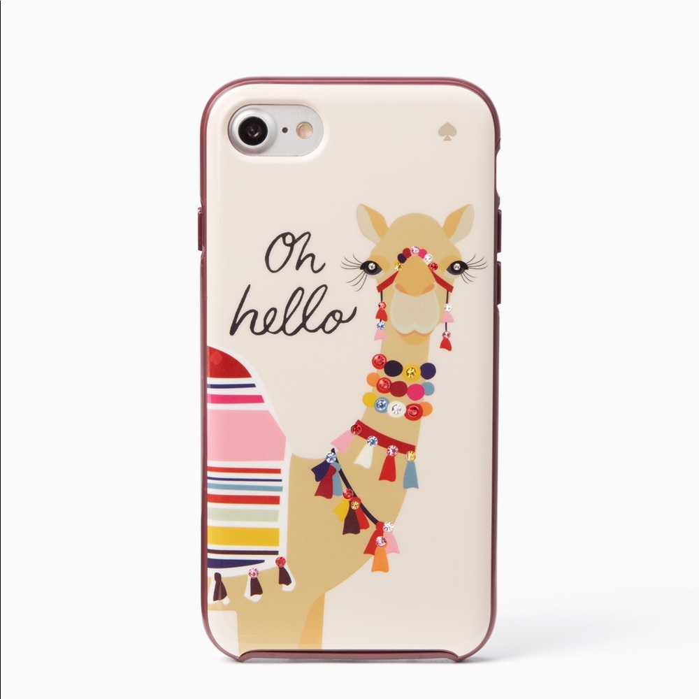 Kate spade jeweled camel iPhone 7 case