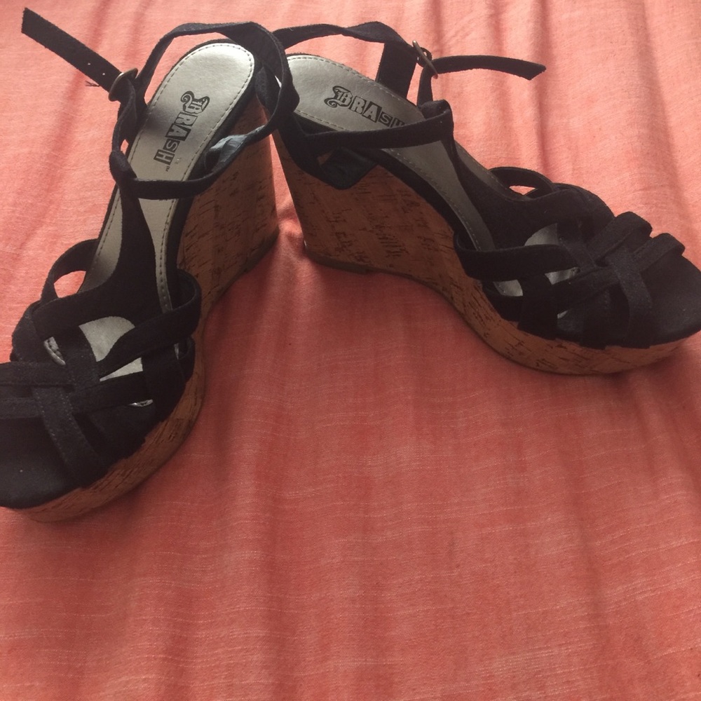 Size 8 barely worn wedges