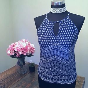 Stitch Fix Renee C Cloey Keyhole Sleeveless Top