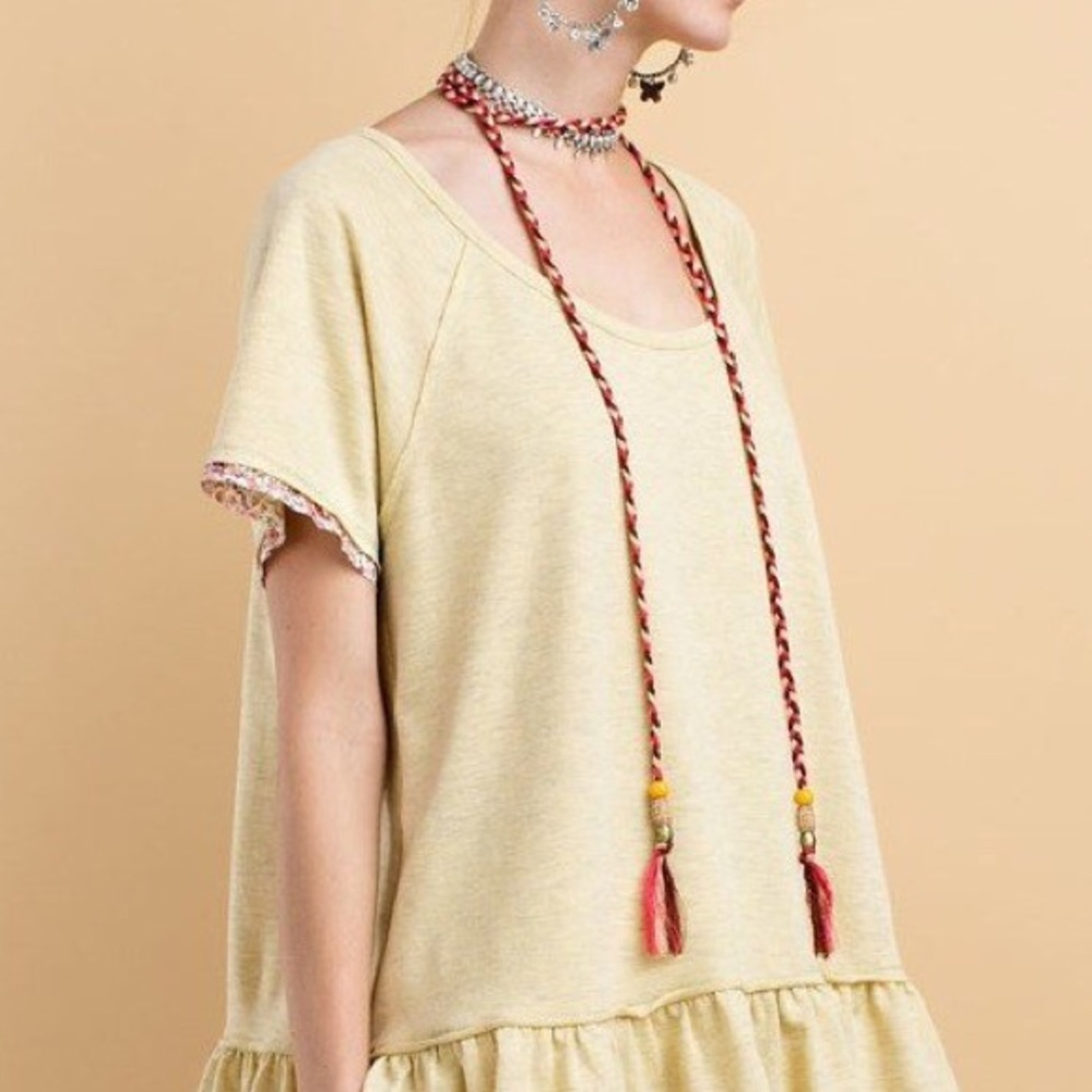 Multi Color Braided Tassel Belt - Picture 3 of 5