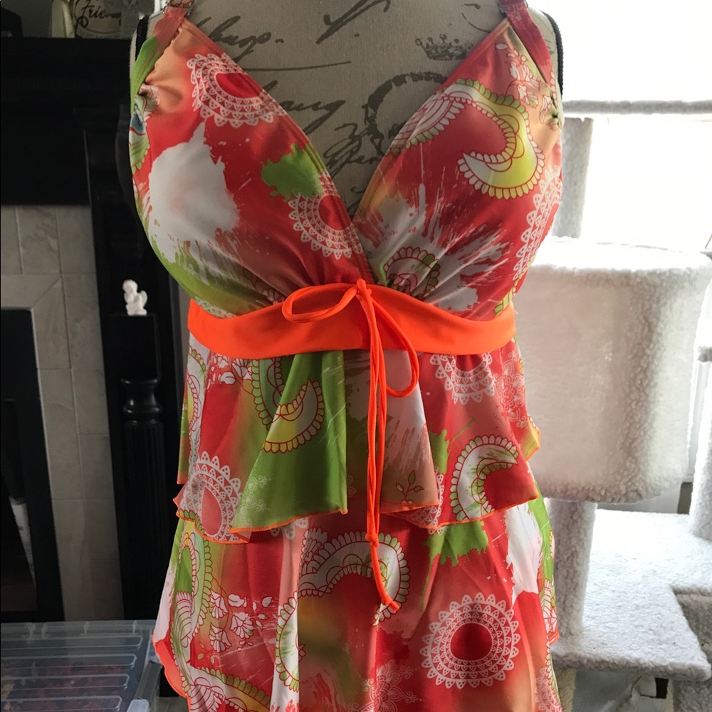 Two Piece plus Size Swim Suit