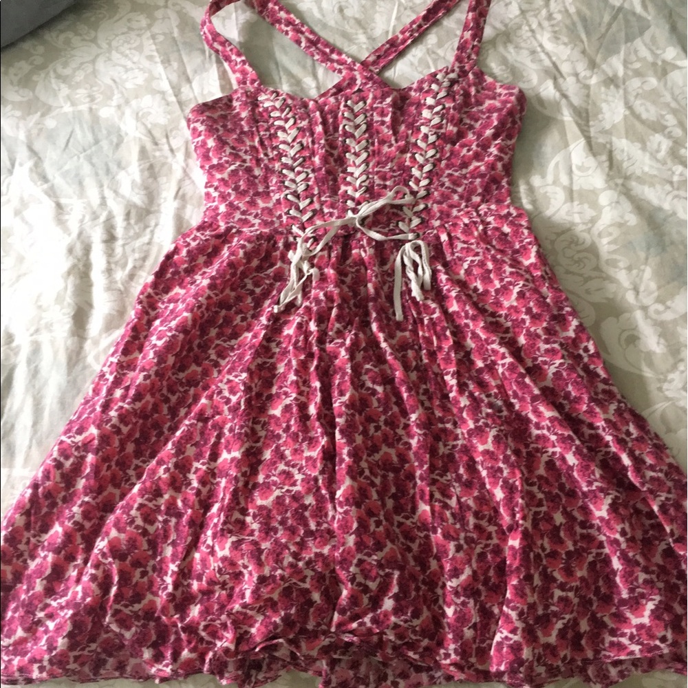 Pink free people dress