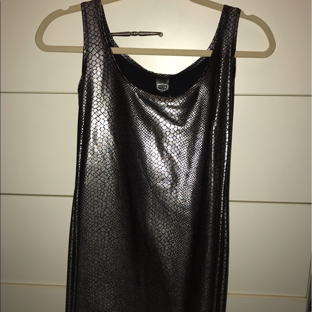 NWT Zara terez snakeskin metallic dress