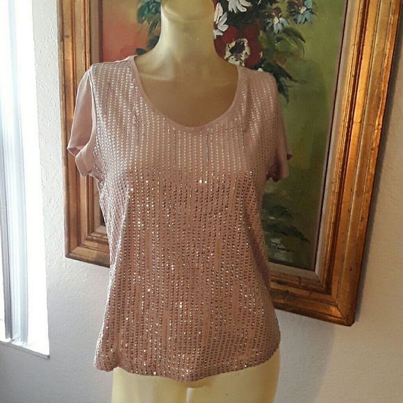 LOFT Tops - Loft tee sequins size MP