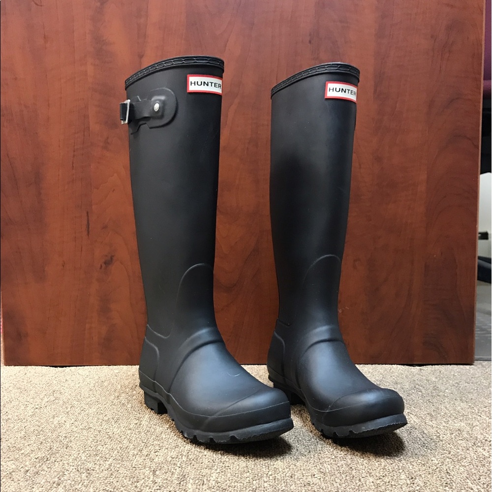 Hunter Original Tall Matte Black Boots