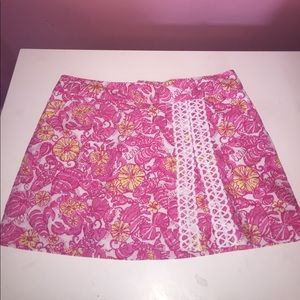 Lilly Pulitzer summer beach patterned skort