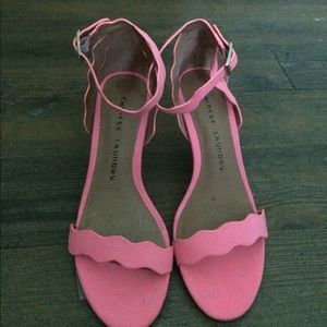 Pink Chinese Laundry "Rubie" ankle strap heels