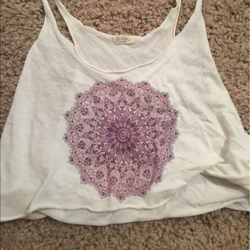 Rare Brandy medallion crop top