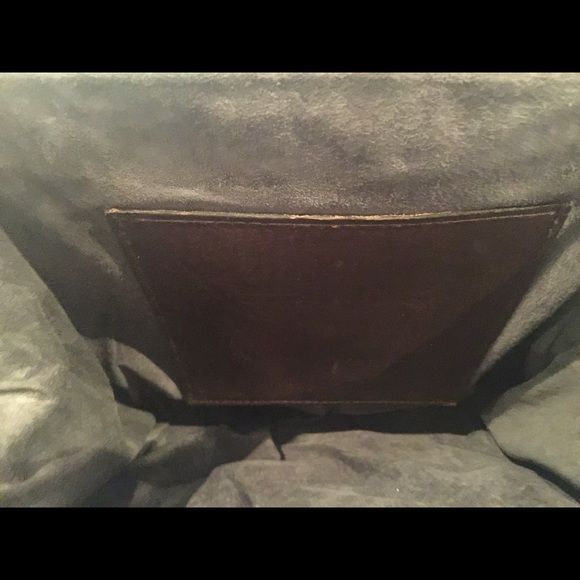 New Beth Springer Leather & Suede Handbag - Picture 3 of 3